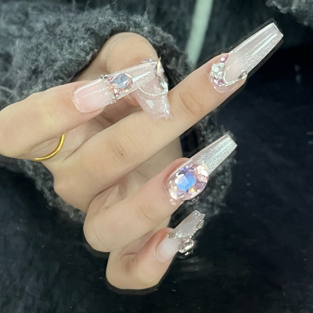 Crystal Pink - Lumi Press-on Nails - 